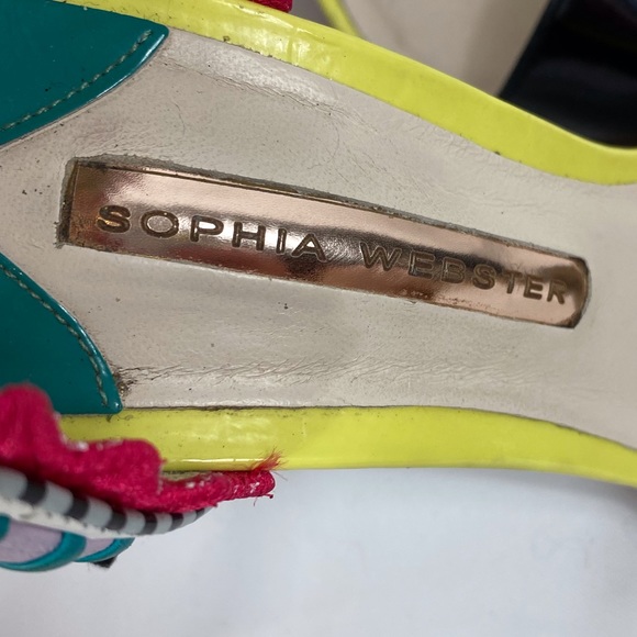 Multi color Sophia Webster Solange tassel fringe leather pumps size 40 - Picture 13 of 14